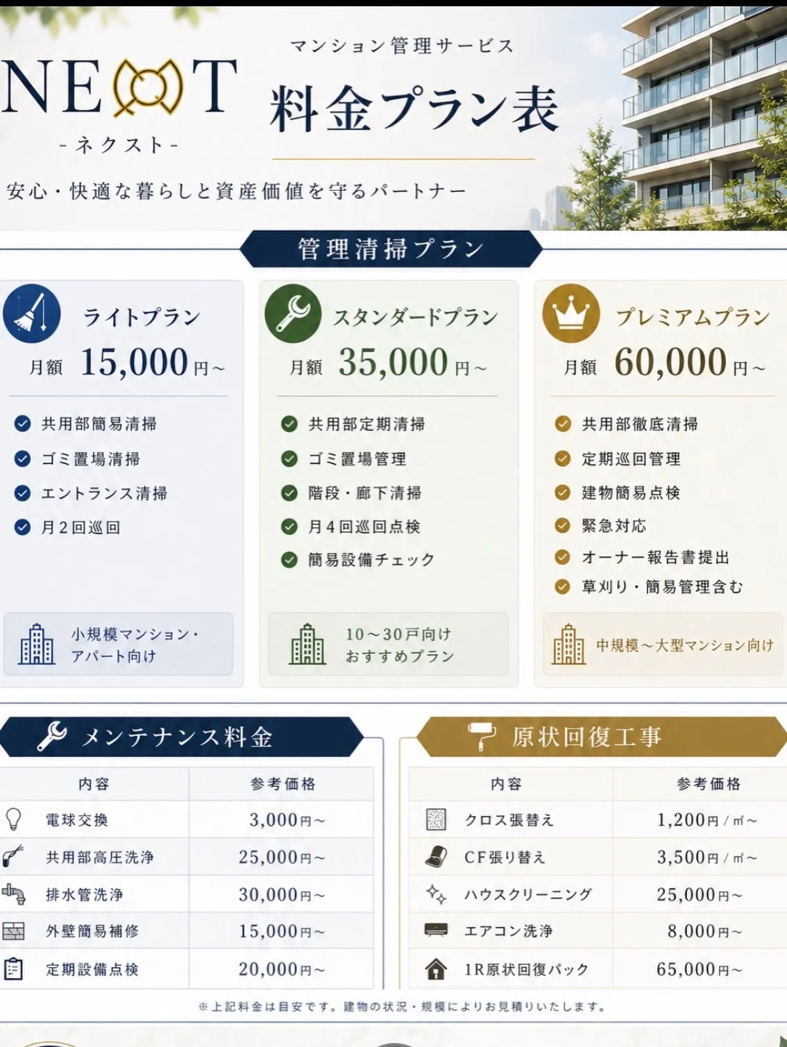 NEXT-ネクスト-のご案内です。