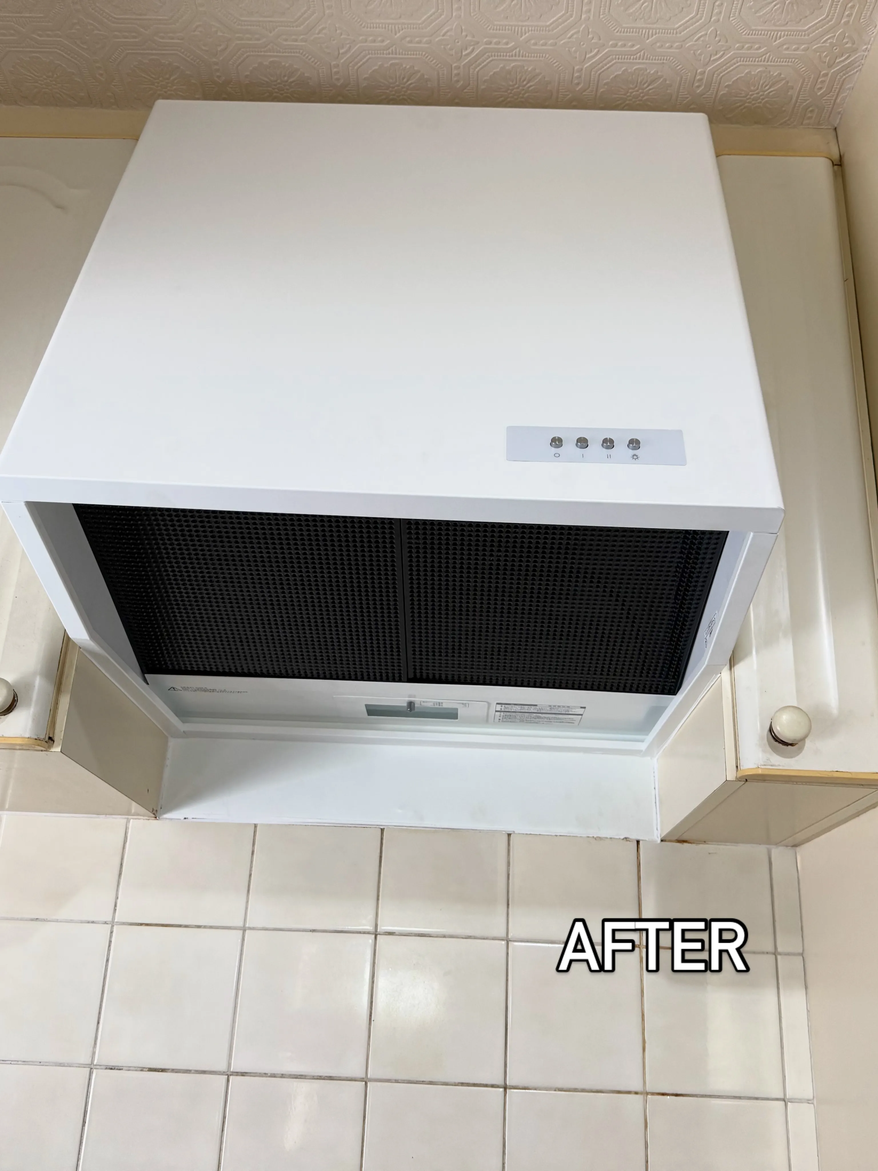 プロペラ換気扇+フード 取替工事